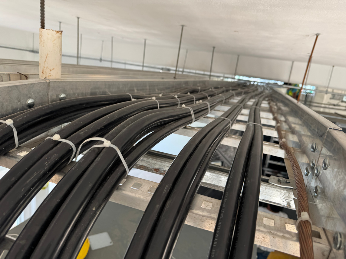 Infraestructura eléctrica y climatización en escuela normal